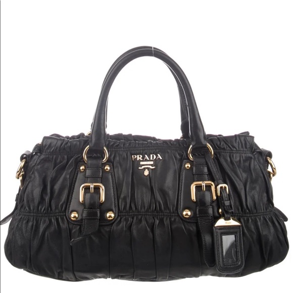 Authentic💖Prada Nappa Gaufre Handle Bag - Picture 6 of 10